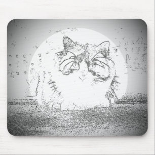 Mousepad Projector do gato do fantasma