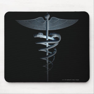 Mousepad Projector em um caduceus médico