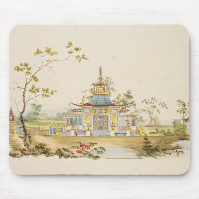 Mousepad Projete para um templo chinês, c.1810 (caneta & (Frente)