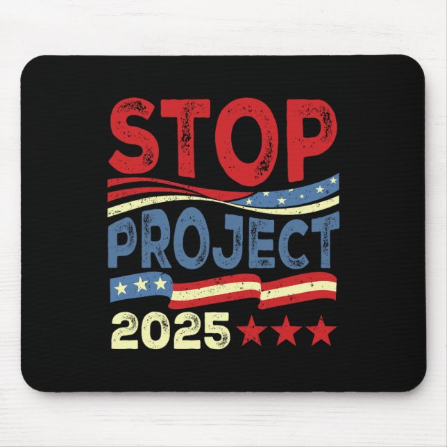 Mousepad Projeto 2025 Anti Trump U Flag Women Policy M (Frente)