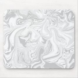 Mousepad Projeto abstrato do mármore do abstrato do cinza