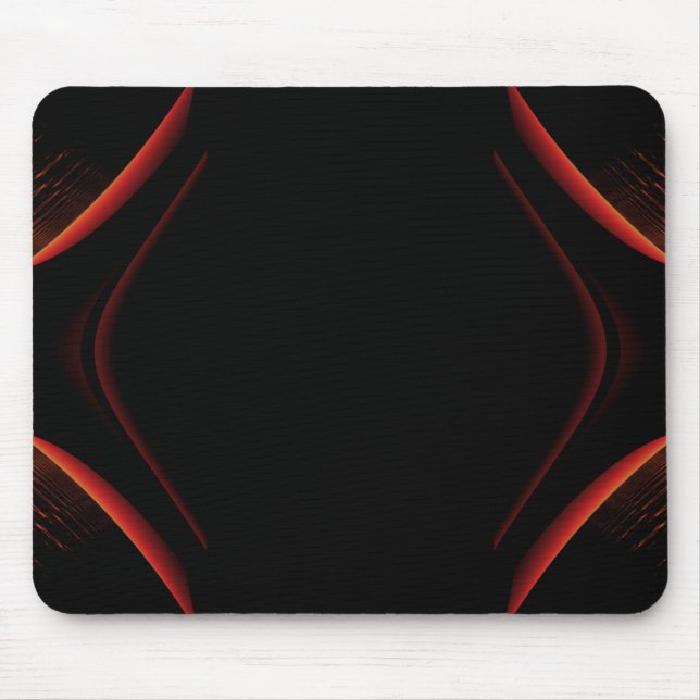Mousepad Projeto do abstrato do vermelho e do preto (Frente)