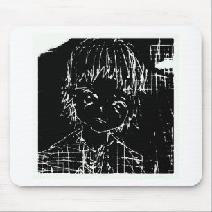 Mousepad projeto preto diário do manga do anime