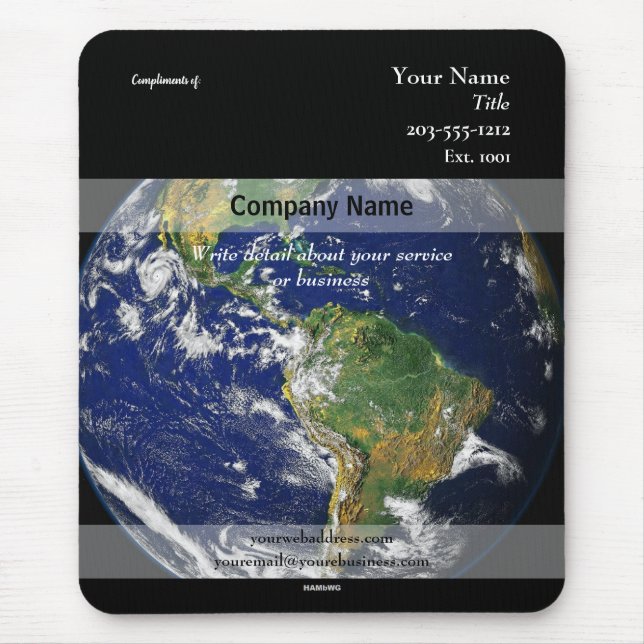 Mousepad Promocional Imagem Mundial - HAMbyWG (Frente)