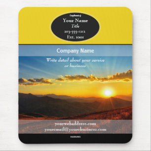 Mousepad Promocional Pôr do Sol Amarelo - HAMbyWG