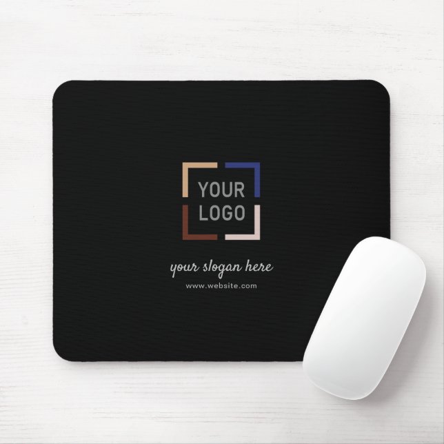 Mousepad Promocional preto da marca Logotipo personalizado (Com mouse)