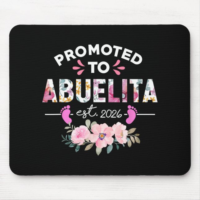 Mousepad Promoted To Abuelita Est 2026 New Spanish Grandma  (Frente)