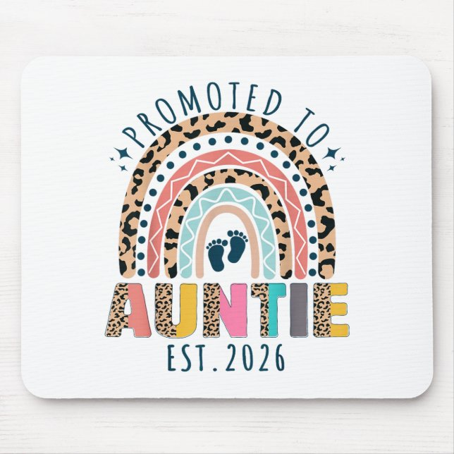 Mousepad Promoted To Auntie Est 2026 Soon To Be Aunt First  (Frente)