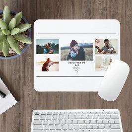 Mousepad Promoted to Dad Photo Collage – Personalized 