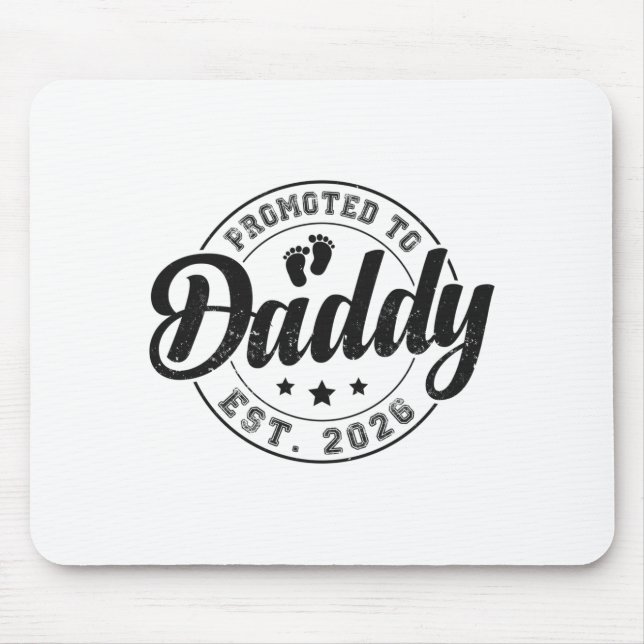 Mousepad Promoted To Daddy Est 2026 Soon To Be Dad New Fath (Frente)