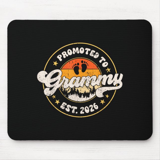 Mousepad Promoted To Grammy Est. 2026 Grandmother Announcem (Frente)