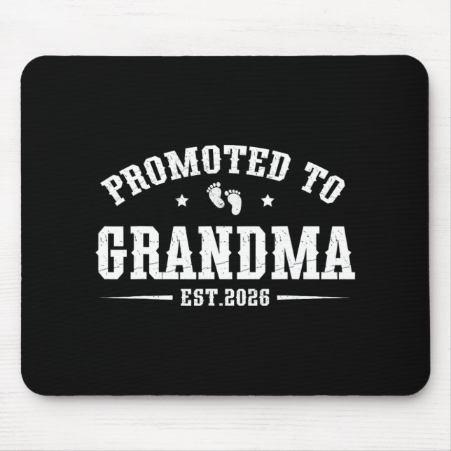 Mousepad Promoted To Grandma Est. 2026 Grandparents Baby An (Frente)