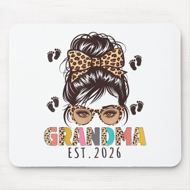 Mousepad Promoted To Grandma Est 2026 New Grandmom To Be Me (Frente)