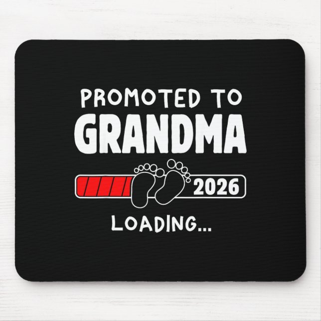Mousepad Promoted To Grandma Est 2026 Soon To Be New Grandm (Frente)