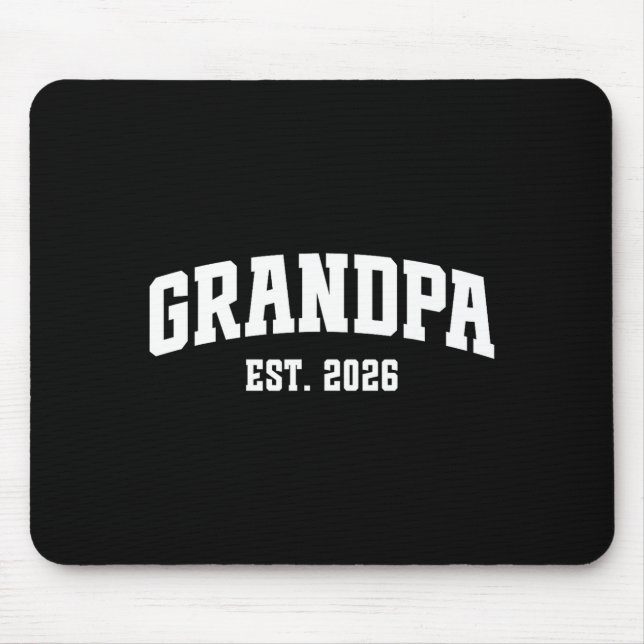 Mousepad Promoted To Grandpa Est. 2026 Grandparent Baby Ann (Frente)