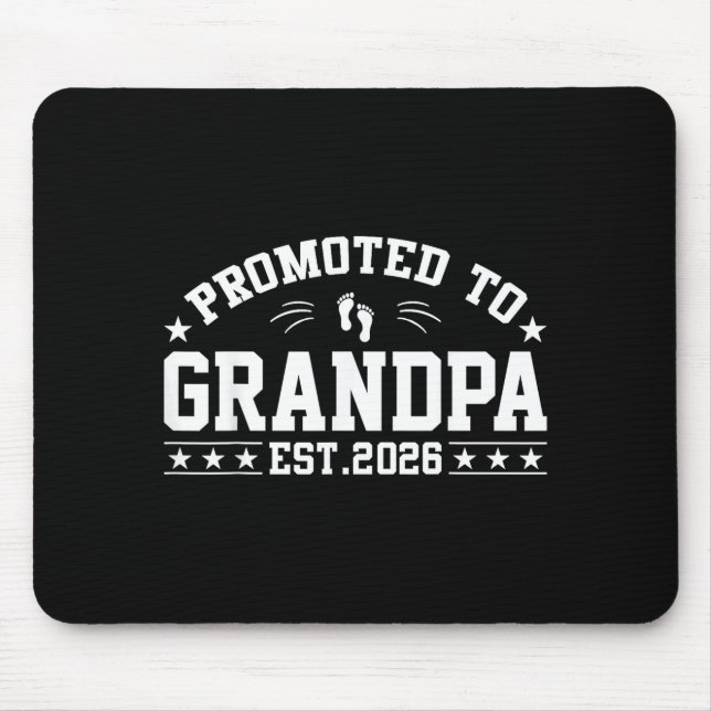 Mousepad Promoted To Grandpa Est. 2026 Grandparents Grandpa (Frente)