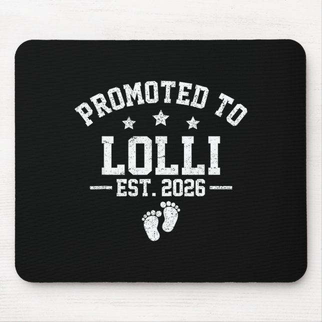 Mousepad Promoted To Lolli Est 2026 Baby Announcement  (Frente)