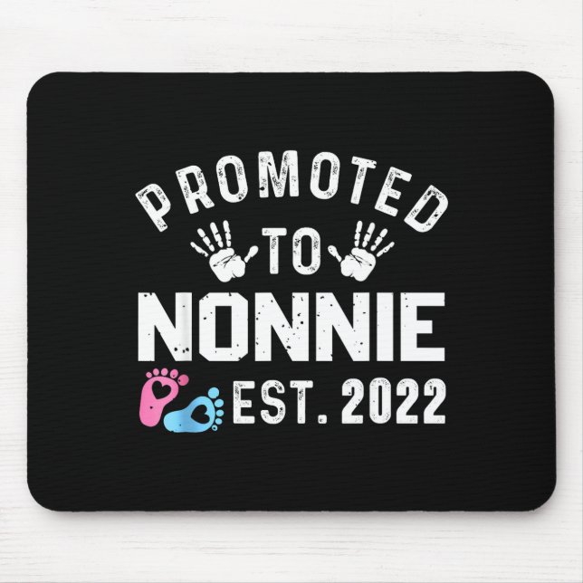 Mousepad Promoted To Nonnie Est 2022 Funny New Nonnie  (Frente)