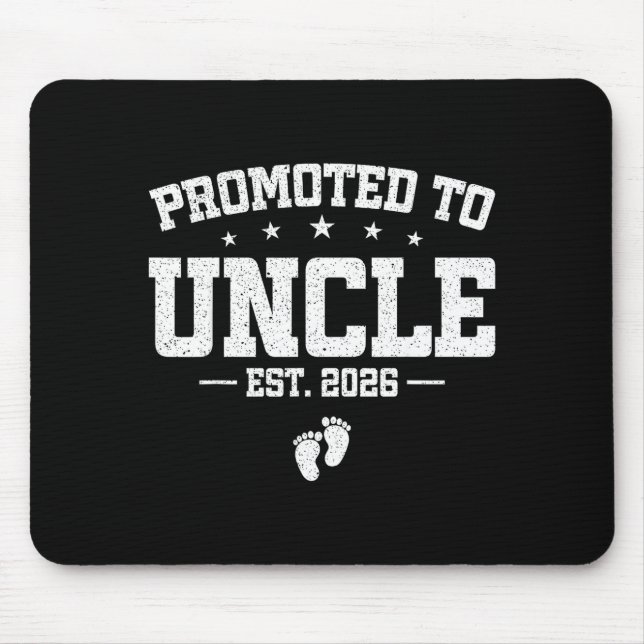 Mousepad Promoted To Uncle 2026 Soon To Be Uncle Fathers Da (Frente)