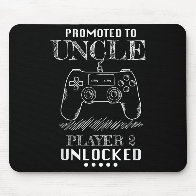Mousepad Promoted To Uncle Player 2 Unlock Shirt New Uncle  (Frente)