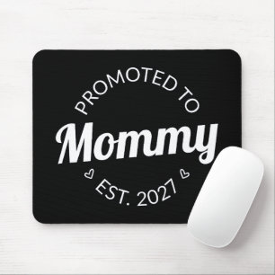 Mousepad Promovida a Mamãe Est 2027 Anúncio de Nova Mamãe I