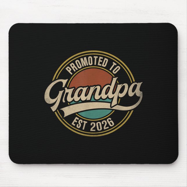 Mousepad Promovido Ao Avô 2026 Novo Avô Bebê Anno (Frente)