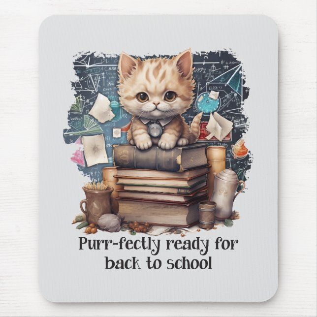 Mousepad Pronta Para Voltar À Escola (Frente)