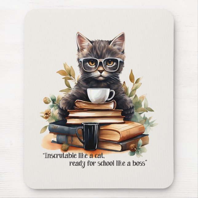 Mousepad Pronto Para A Escola Como Um Chefe (Frente)