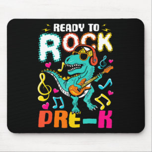 Mousepad Pronto Para Arrastar Dinossauro Pré-K De Volta Par