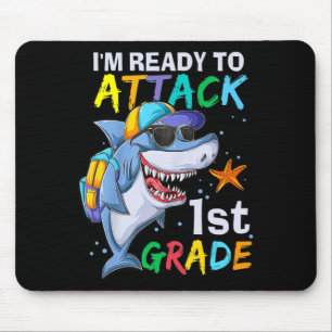 Mousepad Prontos Para Atacar O Tubarão Da Classe 1rua De Vo