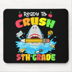 Mousepad Prontos Para Esmagar O Tubarão De 5 Grau De Volta