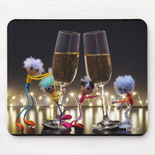 Mousepad Proostende Fubby's die wat te vieren hebben. (Frente)