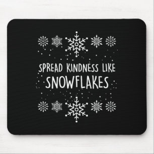 Mousepad Propagação de Natal Tema Gentileza Como Flocos de