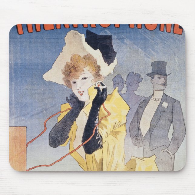 Mousepad Propaganda de poster 'o Theatrophone (Frente)