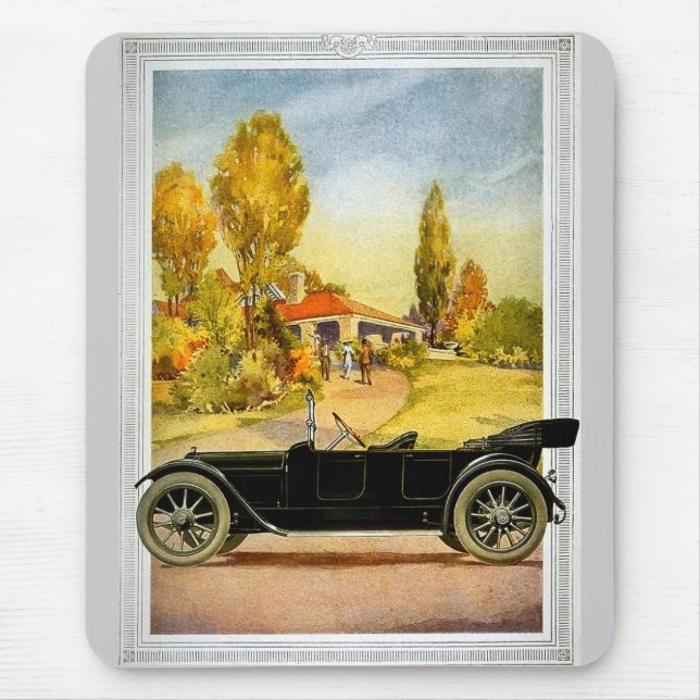 Mousepad Propaganda do automóvel do vintage (Frente)