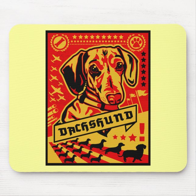 Mousepad Propaganda do Dachshund (Frente)