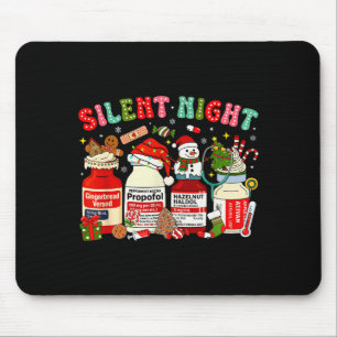 Mousepad Propofol Retro Noite Silenciosa Enfermeiros De Uti