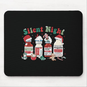 Mousepad Propofol Retro Noite Silenciosa Enfermeiros De Uti