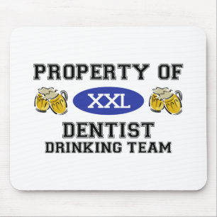 Mousepad Propriedade da equipe do bebendo do dentista
