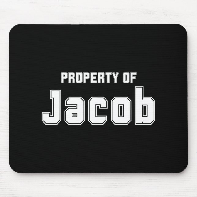 Mousepad Propriedade De Jacob Presentes Engraçados de Despe (Frente)