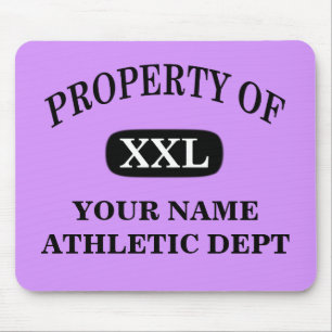 Mousepad Propriedade de XXL Seu Nome
