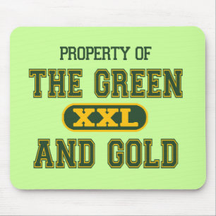 Mousepad Propriedade do verde e do Gold1