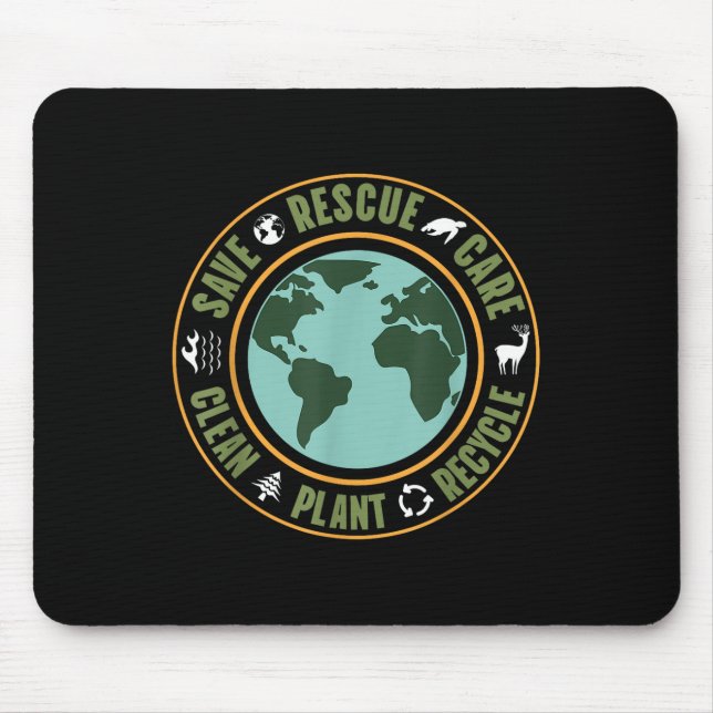 Mousepad Proteção Ambiental, Conservação da Natureza, Ocean (Frente)