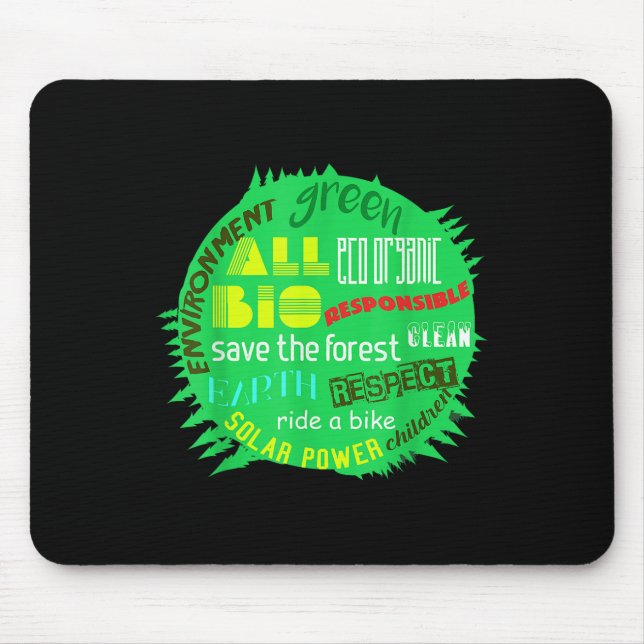 Mousepad Proteção Ambiental Em Torno Da Floresta Mundial L (Frente)