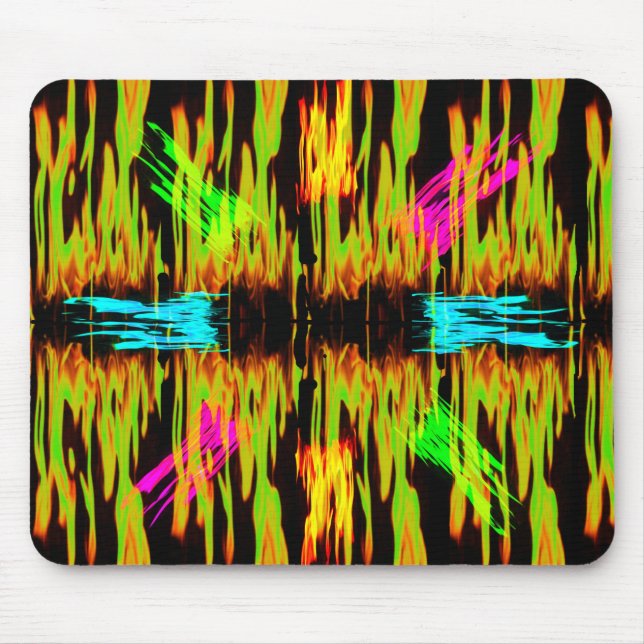 Mousepad proteção contra incêndio colorido (Frente)