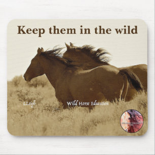 Mousepad Proteger Nossos Cavalos Selvagens