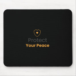Mousepad Proteja Sua Paz – Rato Motivacional Minimalista