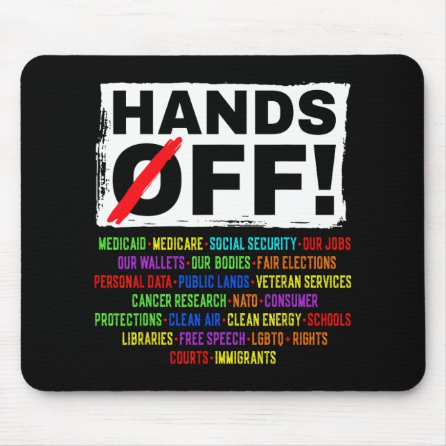 Mousepad Protesto contra segurança social resiste demo de s (Frente)
