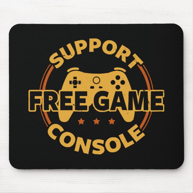 Mousepad Protesto de jogo engraçado de console de jogos (Frente)