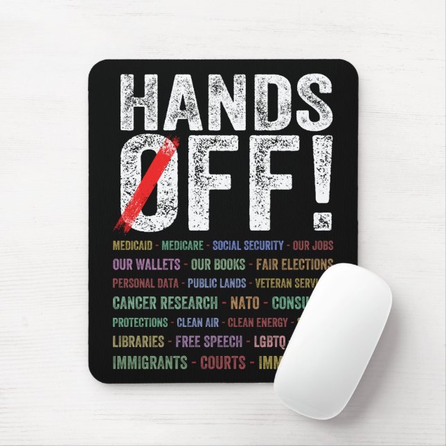 Mousepad Protesto de Mãos (Com mouse)